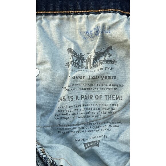 Levi’s 569 Men’s Loose Straight Stretch Jeans NWT Blue Denim Size 42x30 - Picture 12 of 16